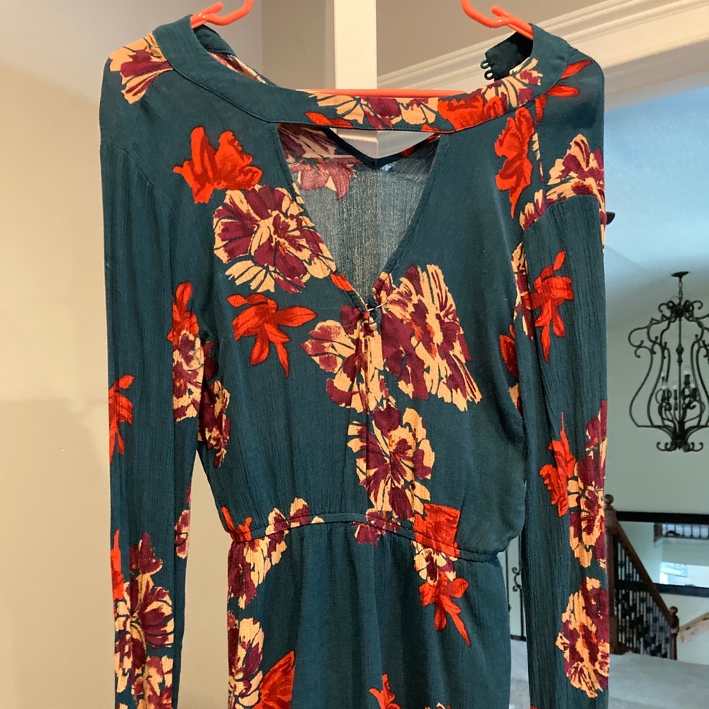 this adorable green flora dress
